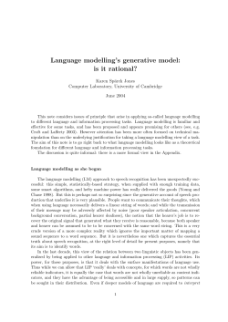 Language modelling`s generative model: is it rational?