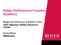 SPF Development Guide - Highway Safety Information System
