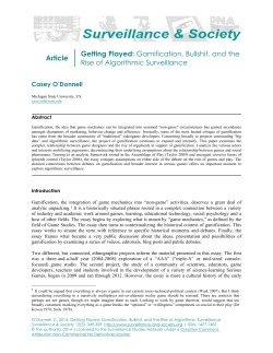 Gamification, Bullshit, and the Rise of Algorithmic Surveillance