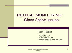 available here - Mass Tort Defense