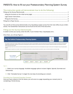 PARENTS: How to fill out your Postsecondary