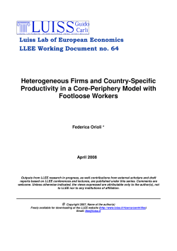 Heterogeneous Firms and Country-Specific Productivity in a Core