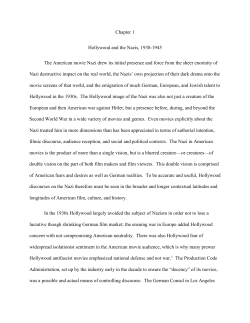 Hollywood and the Nazis