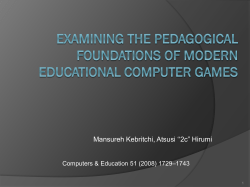 A case study of computer gaming for math: Engaged learning from
