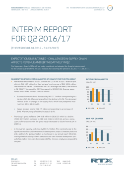 interim report for q2 2016/17