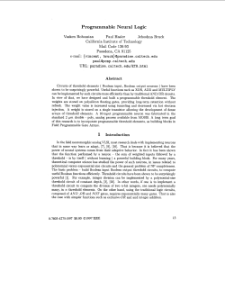 Programmable Neural Logic - Innovative Systems