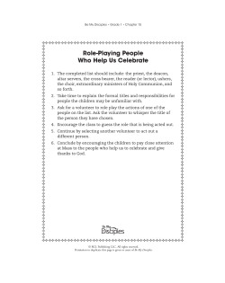 Role-Playing People Who Help Us Celebrate