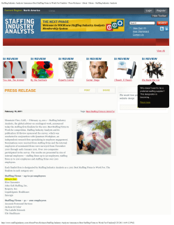 Akraya Named #2 Best Staffing Firm to Work For, Staffing Industry