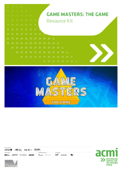 Game Masters: The Game Resource Kit