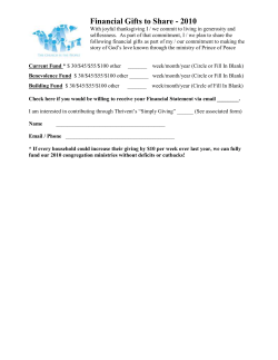 Every Member Response Pledge 2005