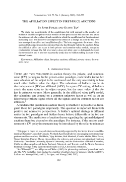 The Affiliation Effect in First-Price Auctions