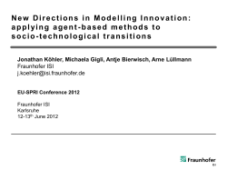 New Directions in Modelling Innovation: applying agent