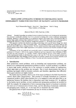 SIMULATED ANNEALING SCHEME INCORPORATING MOVE