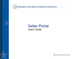 Seller Portal - Old Republic Insured Automotive Services, Inc.