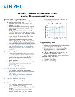 Lighting Site Assessment Guidance (MS Word)