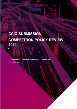 Submission  to the Harper Review Panel