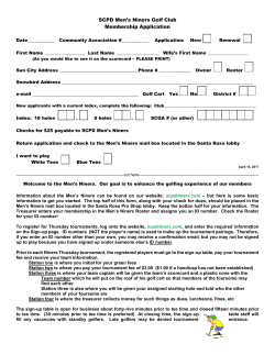 Member Application - the Men`s Niners Website