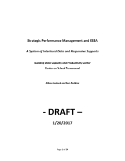 SPM for Performance Management in ESSA