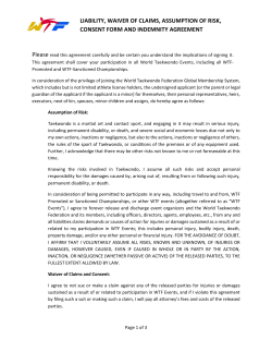liability, waiver of claims, assumption of risk, consent form