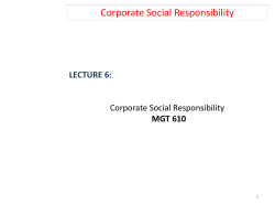 lecture 6 CSR
