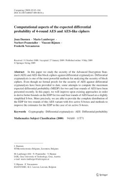 Computational aspects of the expected differential probability of 4