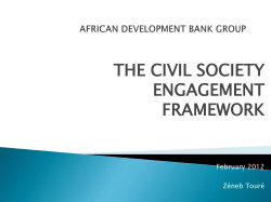 Civil Society Engagement Framework Consultations