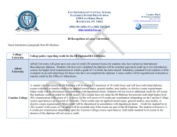 IB Recognition at Local Universities