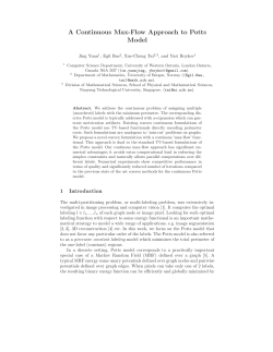 A Continuous Max-Flow Approach to Potts Model