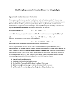 Identifying Organometallic Reaction Classes in a