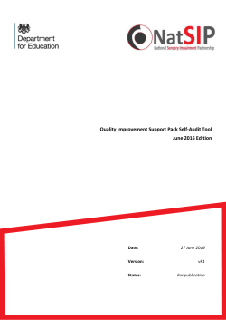 NatSIP Quality Improvement Self
