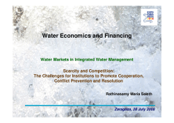 Scarcity and Competition: The Challenges for Institutions to Promote