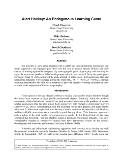 Alert Hockey: An Endogenous Learning Game