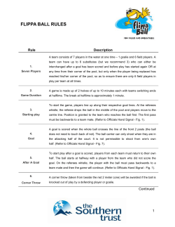 flippa ball rules - Chelsea Primary School