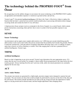 The technology behind the PROPRIO FOOT from &Ouml;ssur