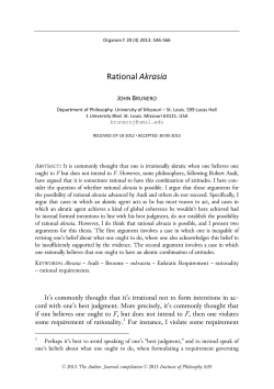 Rational Akrasia