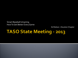TASO State Meeting - 2013