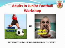 Adults In Junior Football