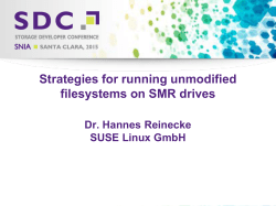 Strategies for running unmodified filesystems on SMR drives