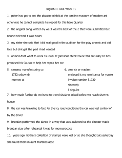 English III DOL Week 24 - Charleston School District