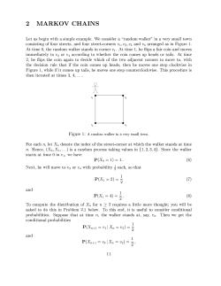 Some elementary Markov chain theory.