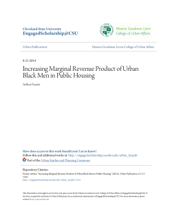 Increasing Marginal Revenue Product of Urban Black Men in Public