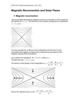 Magnetic Reconnection and Solar Flares
