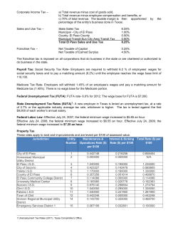 Corporate Income Tax &ndash; a) Total revenue minus cost of goods sold