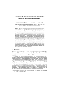 Heartbeat: A Timeout-Free Failure Detector for Quiescent