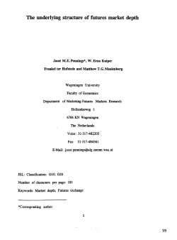 The underlying structure of futures market depth