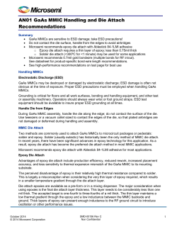 GaAs MMIC Handling and Die Attach Recommendations