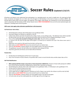 Soccer Rules(Updated 1/12/17)