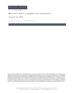 august 12, 2011 - Beacon Pointe Advisors