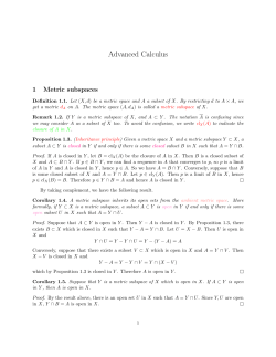 Advanced Calculus