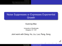 Noise Suppresses or Expresses Exponential Growth